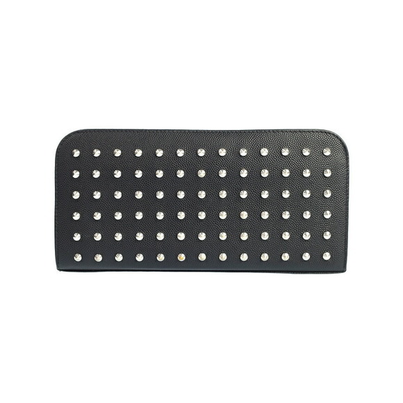 Saint Laurent Wallet PARIS Long Studded Zip - Picture 1 of 5